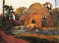 Paul Gauguin Yellow  Hay Ricks(Blond Harvest) china oil painting image